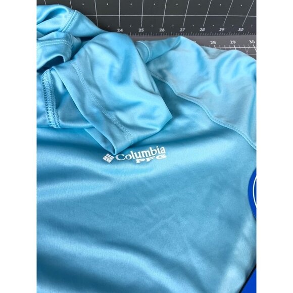 Columbia Womens Tidal Tee Hoodie XL Clear Blue Omni-Wick UPF 50 Sun Protection L - Picture 4 of 8